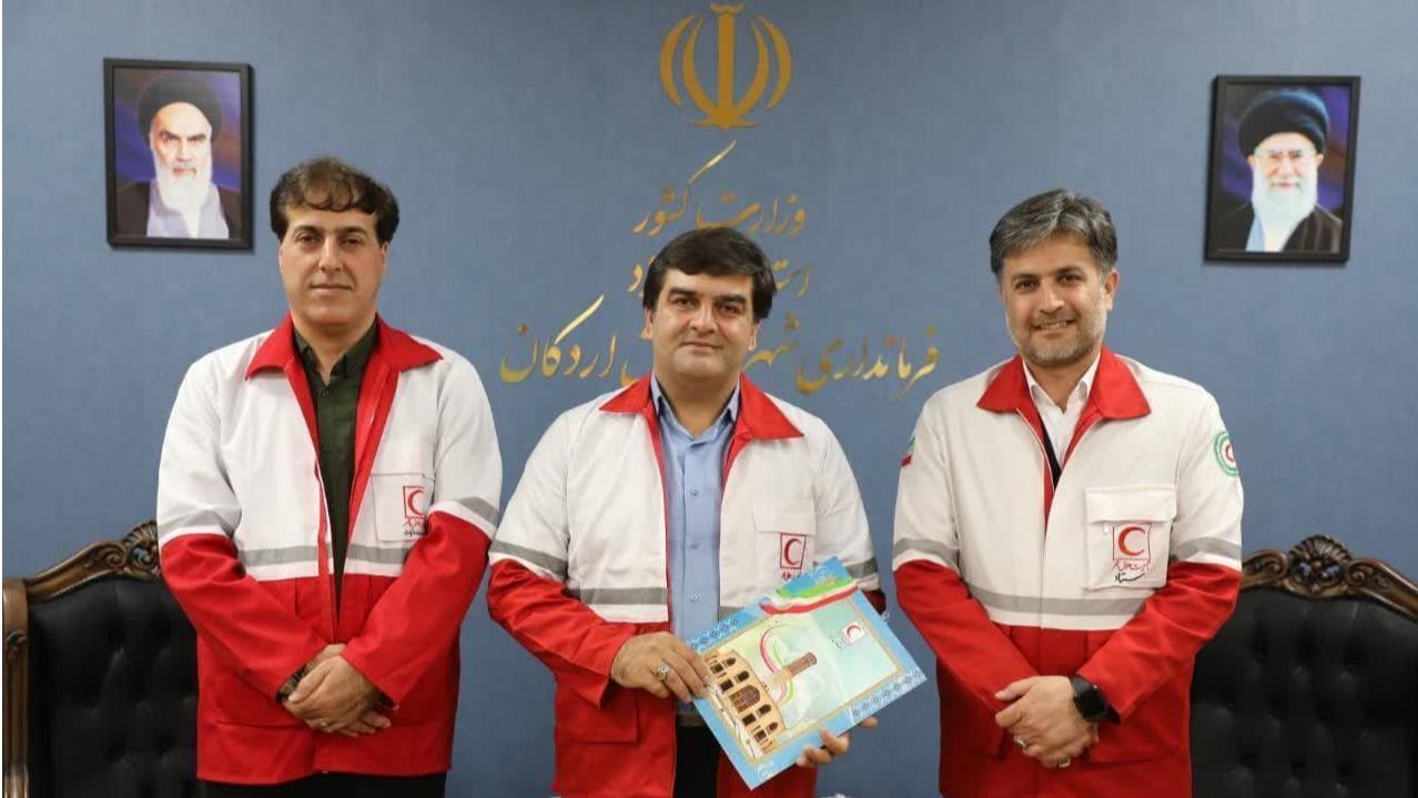 دیدار مدیرعامل هلال احمر استان یزد با سرپرست فرمانداری ویژه اردکان