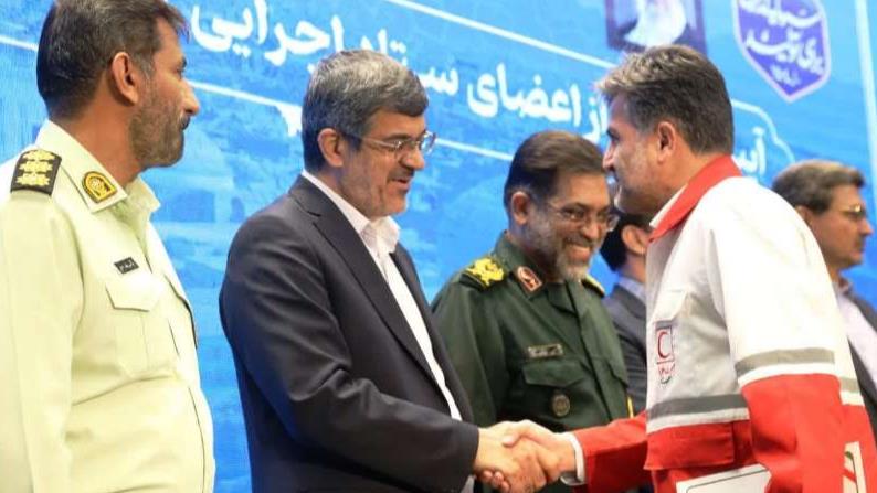 جمعیت هلال احمر استان یزد دستگاه برتر خدمت رسان در ایام نوروز1404